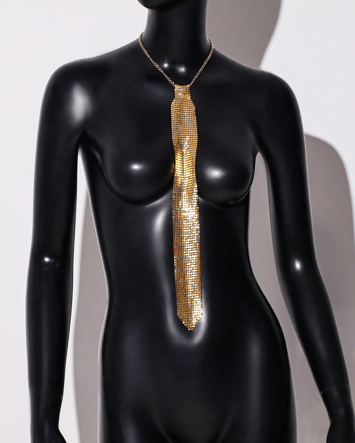 Metal Sequins Tie Music Festival Party